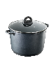 Cuisine::pro Stone 6.9qt Cast Aluminum Stockpot - Black