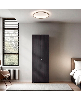 Tolleson Wenge 3 Door Tall Wardrobe Cabinet