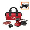 5 in. random orbit palm sander, 3 amp—discount info included.