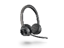 Poly Voyager 4320 UC Stereo USB-A Headset + BT700 USB-A Adapter + Charging Stand