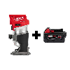 M18 FUEL 18V Lithium-Ion Brushless Cordless Compact Router with M18 5.0 Ah Battery