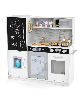 Sugift Toddler Pretend Play Kitchen for Boys and Girls 3-6 Years Old - Grey