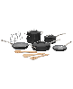 Cuisinart Culinary Collection 12-Pc. Ceramic Cookware Set - Black