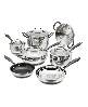 Cuisinart Radiant Pro Stainless with Brushed Titanium Finish Cookware Set, 11-Pc.