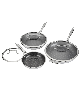 Cuisinart FusionElite Plus Nonstick Tri-Ply Stainless Steel 6-Pc. Skillet Set