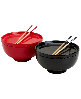 Infuse Asian Ceramic 8 Piece Ramen Bowl Set - Multi
