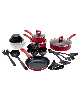Basic Essentials Non-stick Aluminum 31-Pc. Cookware Set