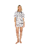 Studio Badgley Mischka Women's Yummy Henley Top and Short Pajama Set