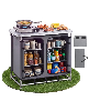 6-Shelf Portable Aluminum Camp Kitchen Table and Storage Cook Station