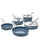 Calphalon Ceramic Premier 8-Piece Cookware Set - Blue