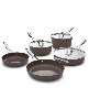Calphalon Ceramic Premier 8-Piece Cookware Set - Brown