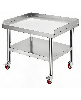 gaomon Stainless Steel Shelves Table with Wheels