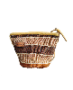 Life Lines Handmade Sisal Straw Crossbody Bag - Brown and White