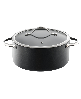 Cuisine::pro ID3 9.5" Hard Anodized Cast Casserole - Black
