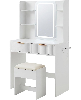 Gaomon Vanity Desk with Mirror and LED Light
