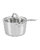 Viking Contemporary Stainless Steel 3-Ply 5.2-Quart Dutch Oven with Glass Lid - Stainless Steel