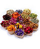 16 Bags Dried Flowers Herbs Kit Soap Candle Bath Rose Petals