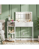 Aheaplus Flip-Top Makeup Dressing Table