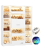 Wooden Shoes Cabinet with LED Lights
