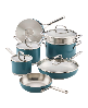 KitchenAid Stainless Steel 11-Piece Cookware Set - Agave