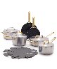 GreenPan GP5 Stainless Steel 13-Piece Cookware Set - Silver