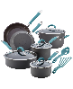 Rachael Ray Cucina Hard-Anodized Nonstick 12-Pc. Cookware Set - Agave Blue