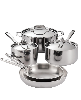 Tramontina Signature 8-Piece Tri-Ply Base Stainless Steel Cookware Set with Lids - Stainless
