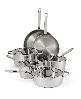 Tramontina Tempo Tri-Ply Base Stainless Steel 10-Pc. Cookware Set with Glass Lids - Silver