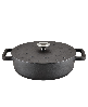 Farberware Disney Monochrome 3 Quart Cast Iron Shallow Casserole