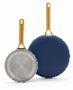 GreenPan Reserve Pro Tri-Ply Stainless Steel 2-Piece Frypan Set - Twilight