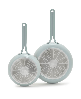 GreenPan Nova Gallery Ceramic Nonstick 2-Piece Frypan Set - Seaside Blue