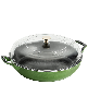 Staub Cast Iron 3.5-Qt Braiser with Glass Lid - Green