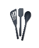 Silicone Tools 3-Pc. Utensil Set - Charcoal Grey