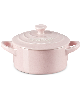 Le Creuset Stoneware 8 oz. Mini Round Cocotte with Lid - Chiffon Pink