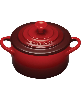 Le Creuset Stoneware 8 oz. Mini Round Cocotte with Lid