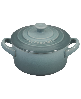 Stoneware 8 oz. Mini Round Cocotte with Lid