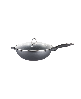 Granite 12" Cast Aluminum Wok - Black