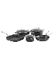 Ironroc 9pc Cast Aluminum Set - Black