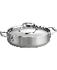 Tramontina Signature 3-Quart Tri-Ply Clad Stainless Steel Braiser with Lid