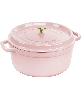 Staub Cast Iron 7-Qt. Round Dutch Oven - Peony Pink