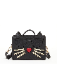 Susu Leather Cat Bag Black Crossbody Purse