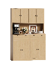 Tall Kitchen Pantry Cabinet with Charging Station