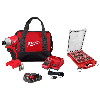 M18 18V Lithium Ion Compact Brushless Cordless 1/4 in. Impact Driver Combo Kit with SHOCKWAVE Screwdriver Bit Set