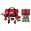 M12/M18 12/18V Lithium-Ion Cordless 3/8 in. Ratchet & 1/2 in. High Torque Impact Wrench Combo Kit with PACKOUT Socket Set