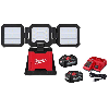 M18 18-Volt Lith-Ion Cordless 4500 Lumens ROVER Dual Power Triple-Panel Flood & Area Light