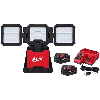 M18 18-Volt Lithium-Ion Cordless 4500 Lumens ROVER Dual Power Triple-Panel Light
