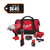 M12/M18 12/18V Lithium-Ion Cordless 3/8 in. Ratchet and 1/2 in. High Torque Impact Wrench with Friction Ring Combo Kit
