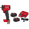 M18 FUEL 18V Lithium-Ion Brushless Cordless 3/8 in. Compact Impact Wrench with Friction Ring, (2) Batteries and Charger Kit