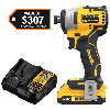 Atomic 20V Max Lithium-Ion Brushless Cordless Compact 1/4 in. Impact Driver Kit