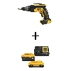 20V MAX XR Lithium-Ion Cordless Brushless Screw Gun with 6.0 Ah and 4.0 Ah Starter Kit